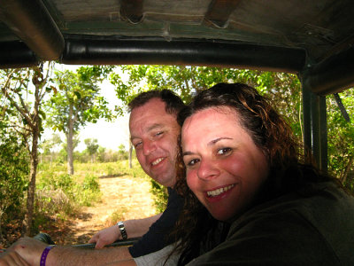 Rob and Tara in the truck