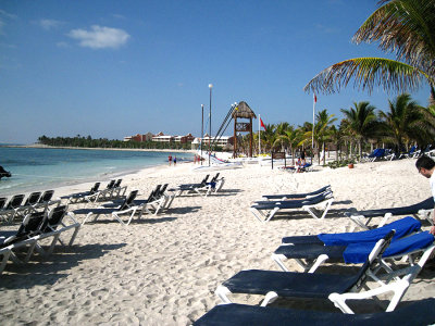 Beach at the resort