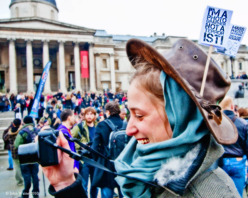 I'm A Photographer Not A Terrorist Mass Protest Gathering, London