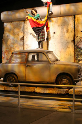Berlin wall display - actual part of the wall
