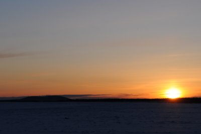 Sunset over the Yukon River