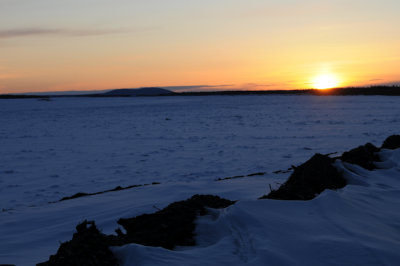 Sunset over the Yukon River