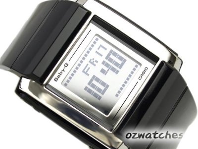 CASIO BABY-G COOL SQUARES DIAL BGD-110 BGD-110-1 BLACK