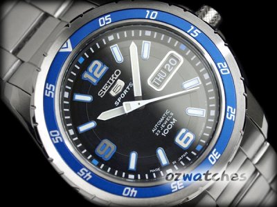 SEIKO 5 SPORTS AUTO DIVER SNZG71 SNZG71J1 BLUE JAPAN MADE