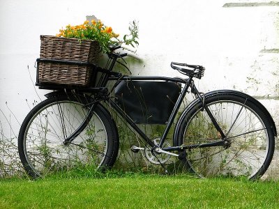 A bike in Avesbury, Wiltshire