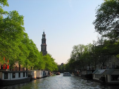 Crusing the canals of Amsterdam