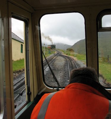 Going up Snowdon