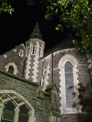 Cathedral at night.