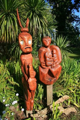 Maori Carvings Te Aroha Motor Camp
