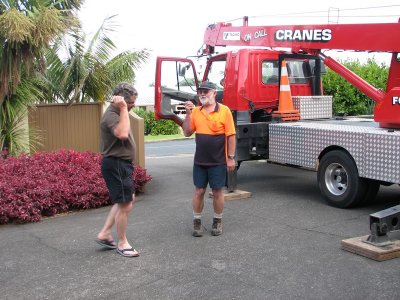 Our friend, and crane driver