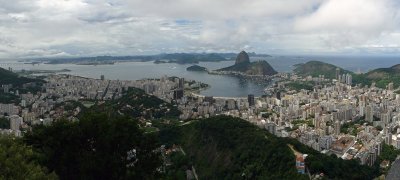 Rio de Janeiro view from Tijuca forest