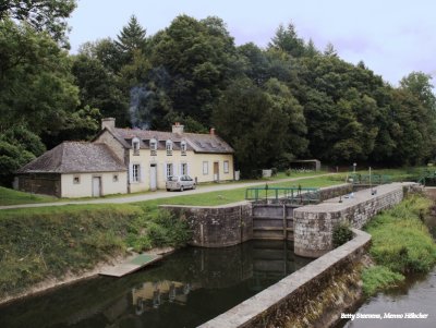 Sluis in het kanaal van Brest naar Nantes