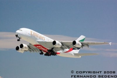Emirates A380 2008 LAX
