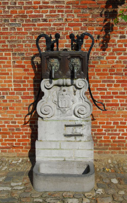 Pump dated 1684 in Groot Begijnhof Leuven