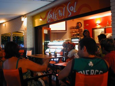 Catching the Euro 2008 Final in San Antonio Harbour (29/6)