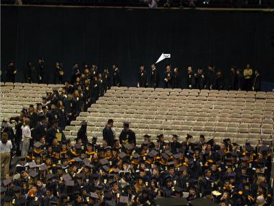 Graduation - May 17 - Looking for the Folks