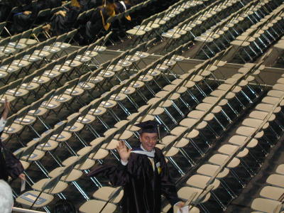 Graduation - May 17 - Going Up for the Degree ... Cheese!