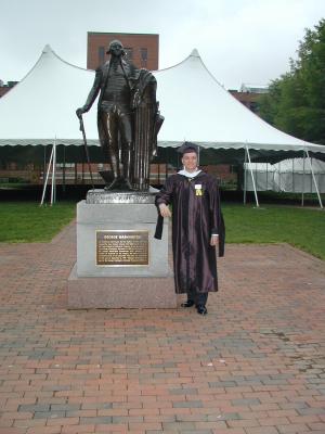 Graduation - May 17 - Posing with George