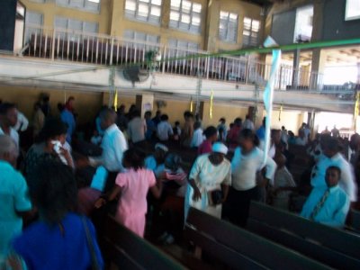 all pics taken after church service was over (people leaving)