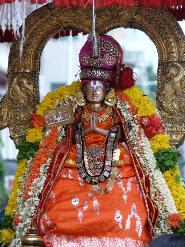 Aalavandar Thirunakshatram - Alavandar during thiruveedhi Purappadu2.JPG