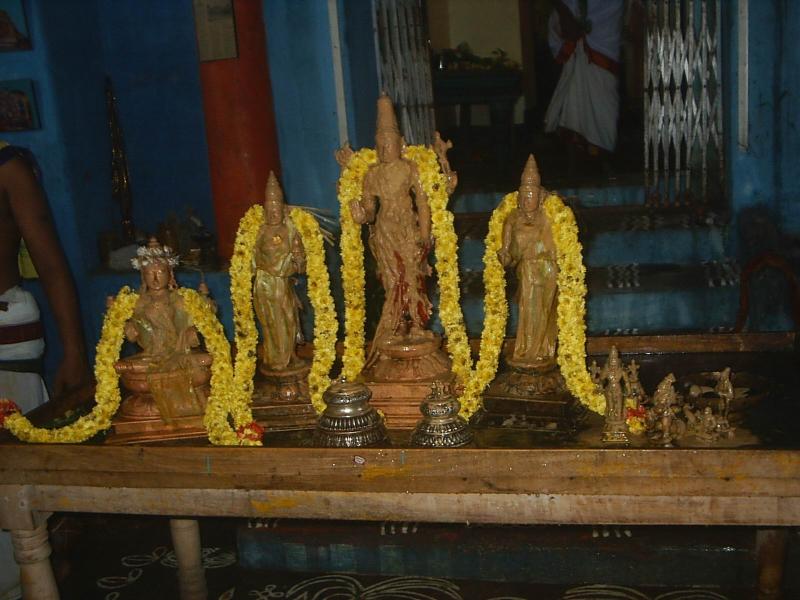 Chandana (sandal) kAppu and mAlai (garland) upachAram