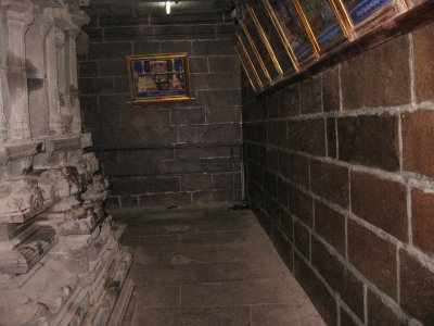 ... at the place just behind the sanctum sanctourum of Sri PerumbUdhur AdkikEsva PerumAL sanndihi ...