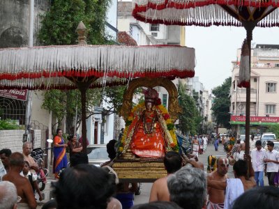 Aalavandar Thirunakshatram -Alavandar during thiruveedhi Purappadu1.JPG