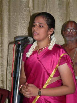 03-Sow Anu Priya singing the Prayer song to mark the beginning of the function.JPG