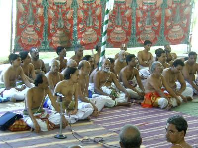 9-Part of the Arulicheyal Goshti at Anandazhwan thirunakshatra Mahotsavam1.JPG
