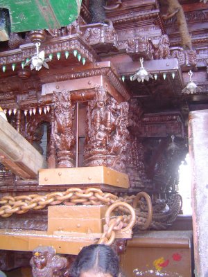 28-Parthasarathy Utsavam.Day 07.Ther.Intricate carvings on the side of the Ther.JPG