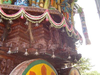 31-Parthasarathy Utsavam.Day 07.Ther.Intricate carvings on the side of the Ther.JPG