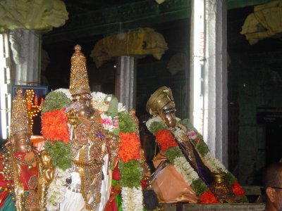 14-Sriperumbudur Samprokshanam 2008.Anguraarpanam Purappaadu.Adi Kesaval Perumal & Swami Serthi.jpg