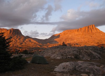 2009 CDT Camp below Angel Peak, Wind Rivers Wyoming