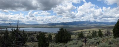 Down to Ennis Lake climbing into the Spanish Peaks