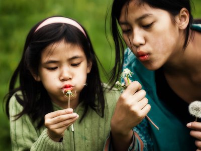 Dandelions and kids