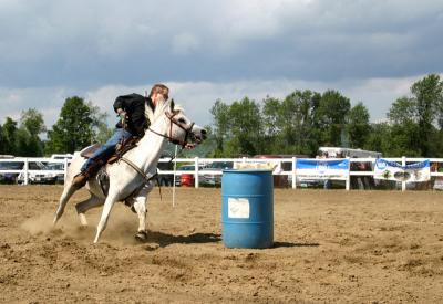 Barrel Horse at County Fair 124