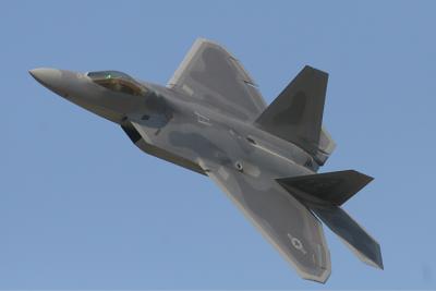 F-22 Raptor Climbing Out