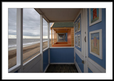 Beach hut 'art'