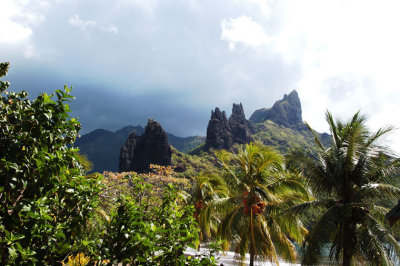 Pinnacles over Hatiheu, Nuku Hiva