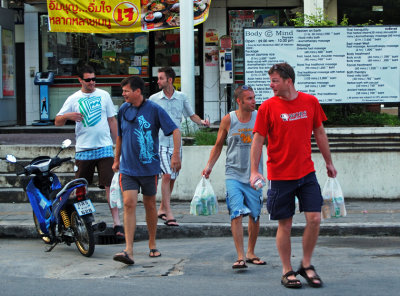 Boys making a supply run, Phuket