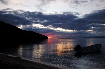 Sunset over Vaga Bay, Beqa Island