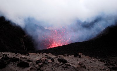 Lava explosion - Mt. Yasur, Tanna