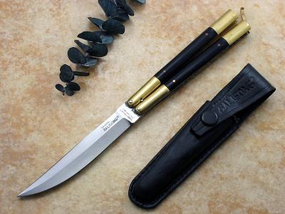 Original Balisong Black Buffalo Horn Handles