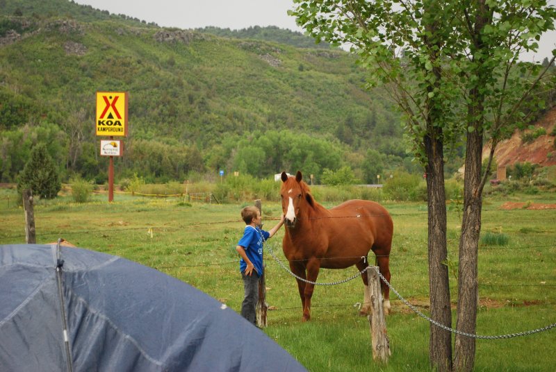 Camping at Glendale, Utah