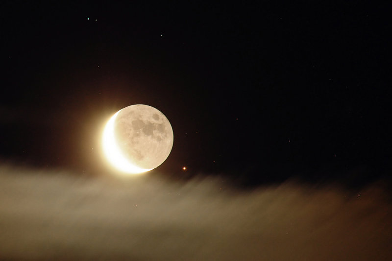 Moon & Antares
