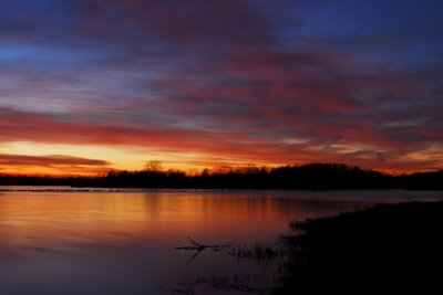 Sunset at Pony Express Lake
