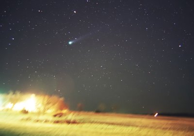 Comet Hyakutake  C/1996 B2  RESCAN FROM NEGATIVE