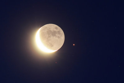 Moon & Antares