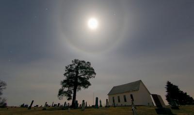 Lunar Halo (Fisheye Lens Effect Removed)