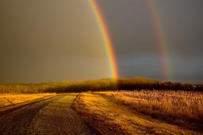 Rainbow at Elam Bend